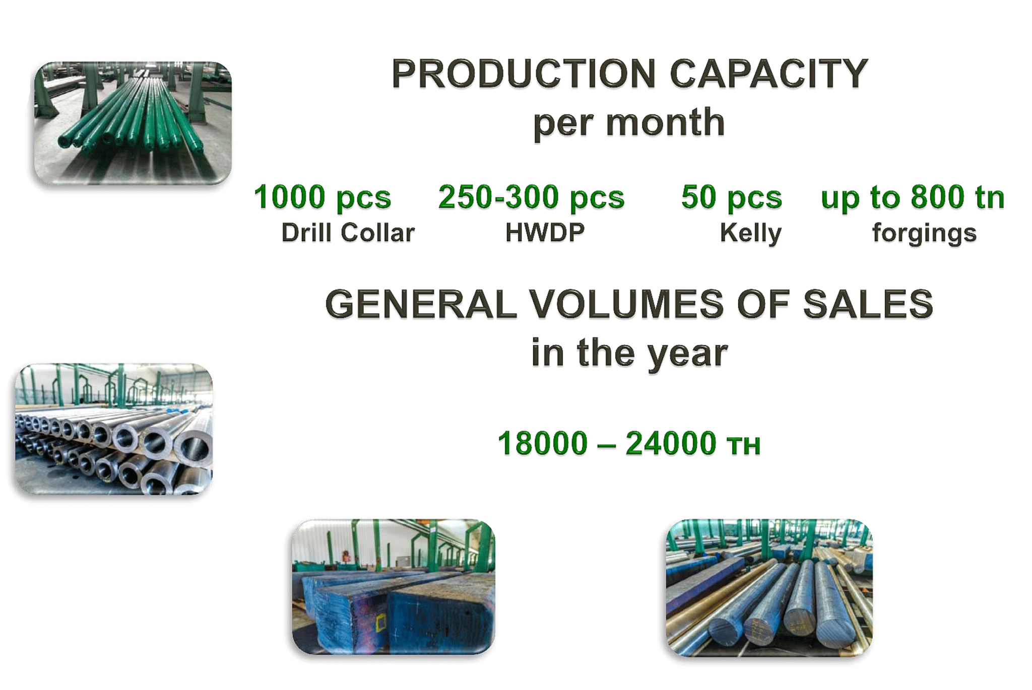 Drilling Collars Drill Pipes and Rotary Kelly